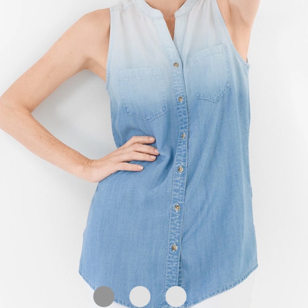 Chico’s Ombré Denim Shirt